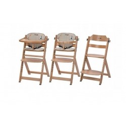 Safety 1st Timba natural wood jídelní židlička s polstrovaním