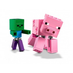 Lego Minecraft 21157 Velká figurka: Prase s malou zombie