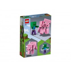 Lego Minecraft 21157 Velká figurka: Prase s malou zombie
