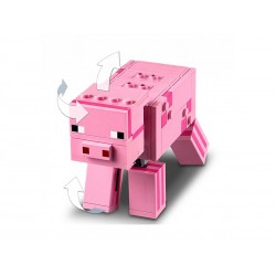 Lego Minecraft 21157 Velká figurka: Prase s malou zombie