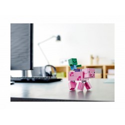 Lego Minecraft 21157 Velká figurka: Prase s malou zombie