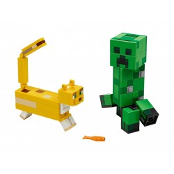 Lego Minecraft 21156 Velká figurka: Creeper a Ocelot