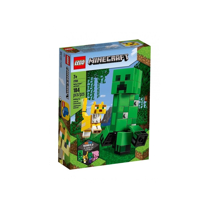 Lego Minecraft 21156 Velká figurka: Creeper a Ocelot