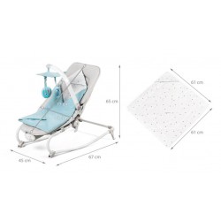 Kinderkraft Felio Kojenecké lehátko Light Blue