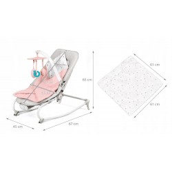 Kinderkraft Felio Kojenecké lehátko Light Pink