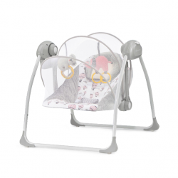 Kinderkraft houpací lehátko Flo 2v1 pink
