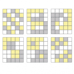 Kinderkraft Pěnové skládací puzzle Luno Yellow