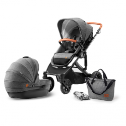 Kinderkraft Kombinovaný 2v1 Prime Grey 2019