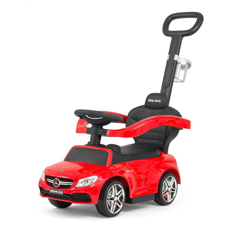 Milly Mally s vodící tyčí Mercedes Benz AMG C63 Coupe červené