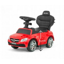 Milly Mally s vodící tyčí Mercedes Benz AMG C63 Coupe červené