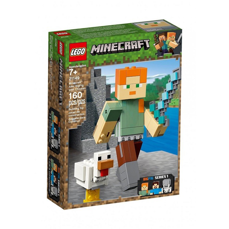 Lego Minecraft 21149 velká figurka: Alex Lego Minecraft 21149 velká figurka: Alex