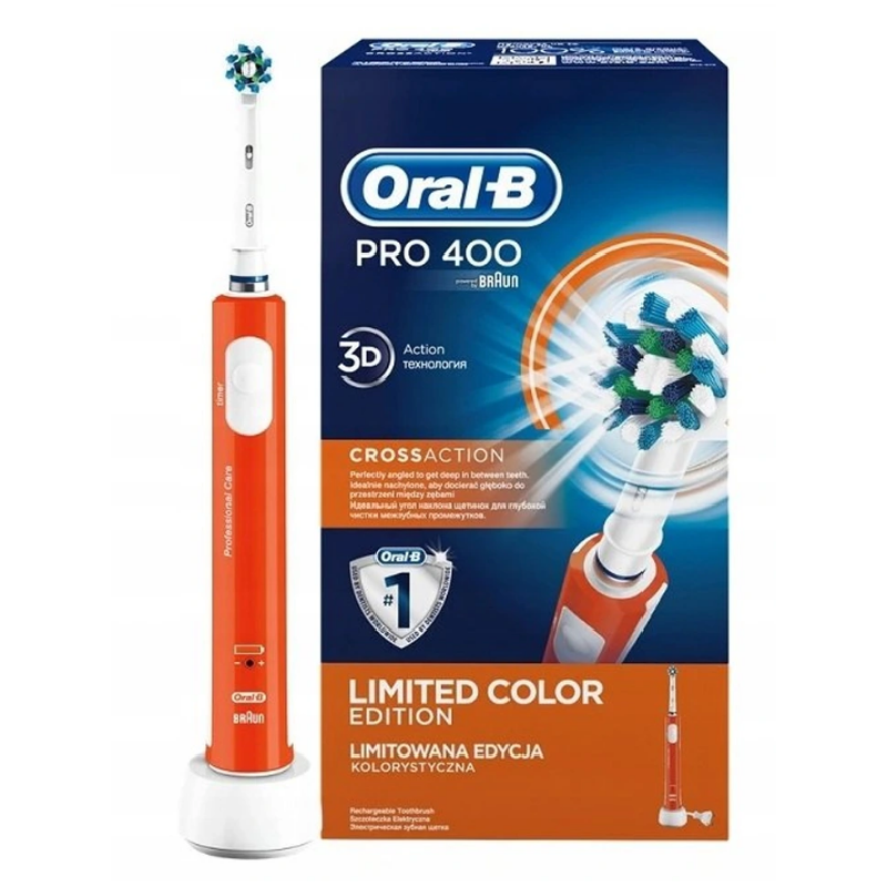 Elektrický zubní kartáček Oral-B Pro 400 oranžová
