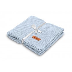 Sensillo Pletená bavlněná deka 100x80 modrá
