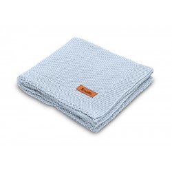 Sensillo Pletená bavlněná deka 100x80 modrá
