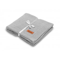 Sensillo Pletená bavlněná deka 100x80 šedá