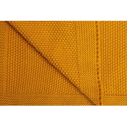 Sensillo Pletená bavlněná deka 100x80 hořčice