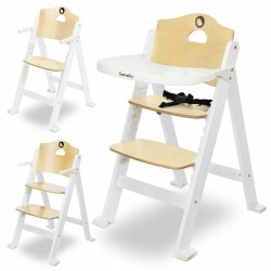 Jídelní židlička LIONELO Floris WHITE