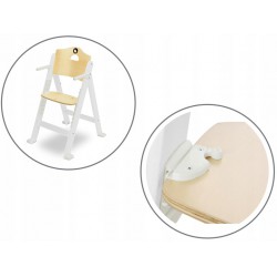 Jídelní židlička LIONELO Floris WHITE