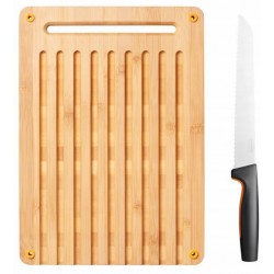 Functional Form Bambusové prkénko a nůž na krájení chleba FISKARS 1057551