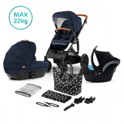 Kinderkraft kombinovaný kočárek PRIME 2V1 Mommy Bag DEEP NAVY