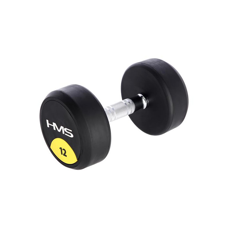HMS Pogumovaná ruční činka HG Pro 12kg HMS Pogumovaná ruční činka HG Pro 12kg