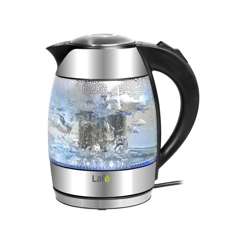 Lafe Rychlovarná konvice CEG006 skleněná INOX 1.8l Lafe Rychlovarná konvice CEG006 skleněná INOX 1.8l