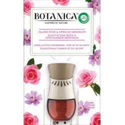 Air Wick Botanica Exotická růže & africká pelargónie elektrický osvěžovač náhradní náplň, 19 ml