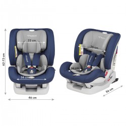 Autosedačka Kidwell Spot Blue Isofix 0-36kg