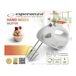 Esperanza EKM007E Muffin šedý ruční mixér