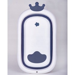 Primabobo Skládací vana Crown s polštářem tmavě modrá