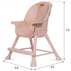 Kidwell Jídelní židlička EATAN pink