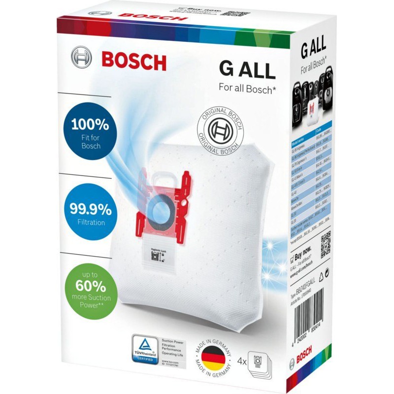 Bosch BBZ41 FG ALL typ G sáčky do vysavače 4 ks