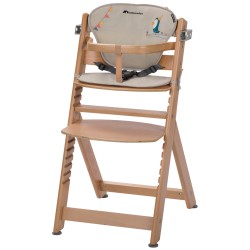 Bebe Confort Timba Jídelní Židlička + Vložka Natural Wood/Happy Day