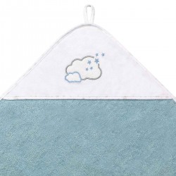 BabyOno froté ručník s kapucí 100 x 100 modrá