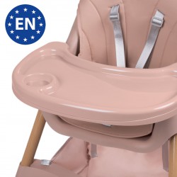 Kidwell KARIMI 2v1 židlička na krmení růžová