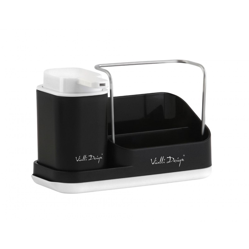 Vialli Design Kuchyňský organizér DUO černý Vialli Design Kuchyňský organizér DUO černý