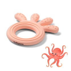 Babyono Silikonové kousátko Octopus růžová