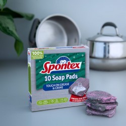 Spontex mýdlové drátěnky na nádobí 10 ks