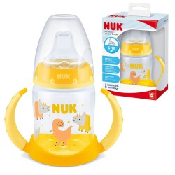 Dětská láhev NUK First Choice s držadly a tepelným senzorem 150 ml žlutá