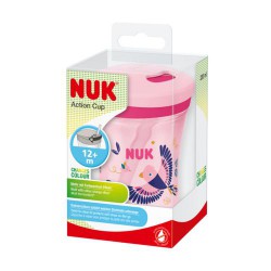 NUK Action Cup 12m+ - hrneček s brčkem s regulací teploty