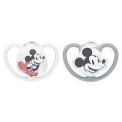 Nuk Space Silikonová figurína Disney Mickey Mouse 0-6m