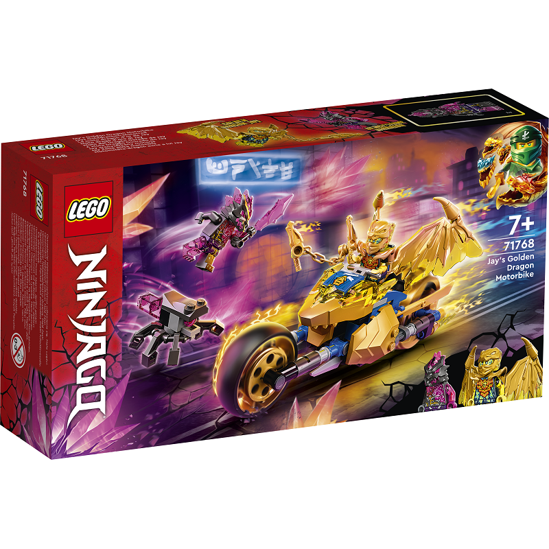 Lego Ninjago Jayova zlatá dračí motorka 71768