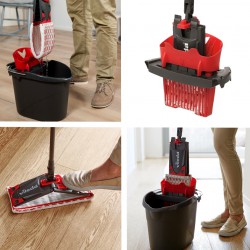 Kbelík a plochý mop Vileda ultramax + rukavice