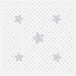 Less mess mat - ochranná podložka (120x120 cm) hvězdy šedé