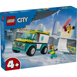 Lego City Sanitka a snowboardista 60403