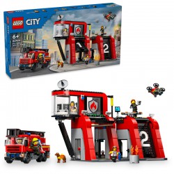 Lego City Hasičská stanice s hasičským...