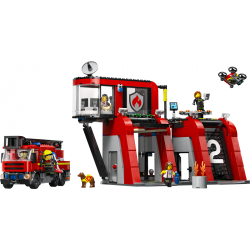Lego City Hasičská stanice s hasičským vozem 60414