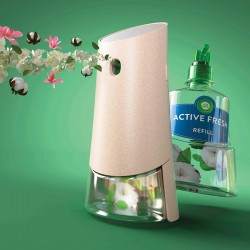 Air Wick Active Fresh automatický difuzér a náplň na vodní bázi - jasmínové květy