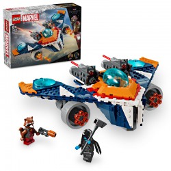 Lego Marvel Rocketův tryskáč Warbird vs....