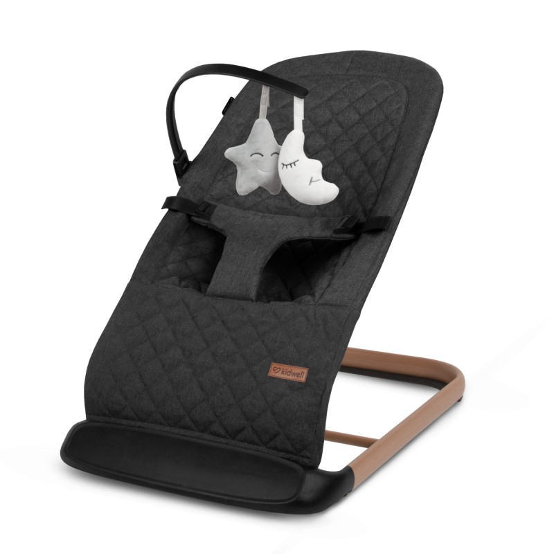 Houpací lehátko Kidwell LARO Black / Wooden